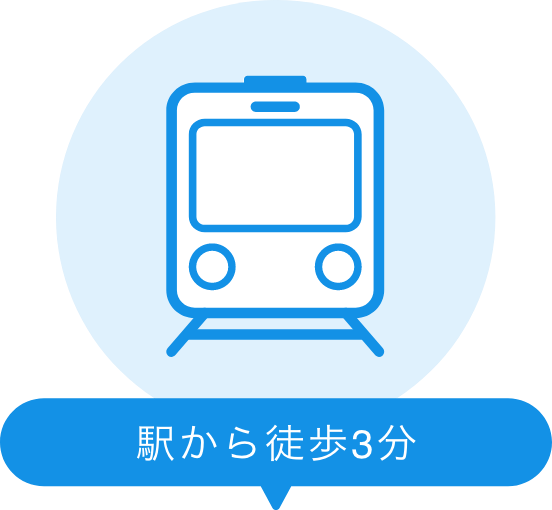 駅から徒歩3分